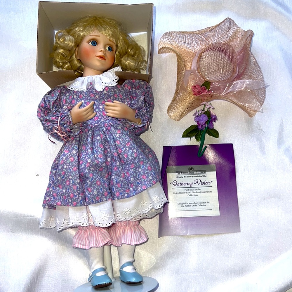 The Ashton-Drake Galleries “Gathering Violets” doll